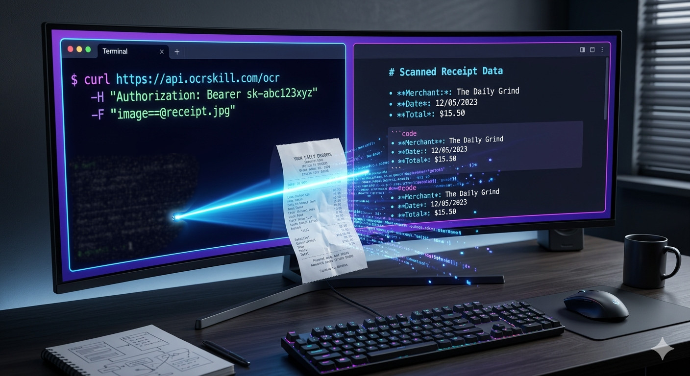 Image to Markdown OCR API: Simple cURL Uploads with --data-binary