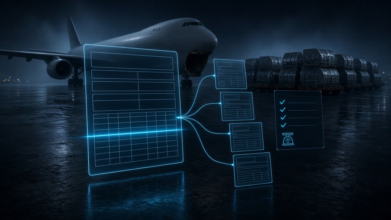 Air Waybill OCR: Read MAWBs and HAWBs into Checked Shipment Data