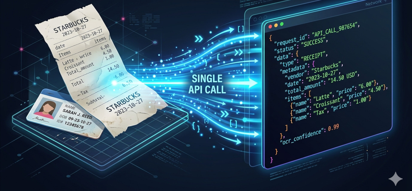 From Pixels to Typed JSON: Structured Data Extraction with One API Call
